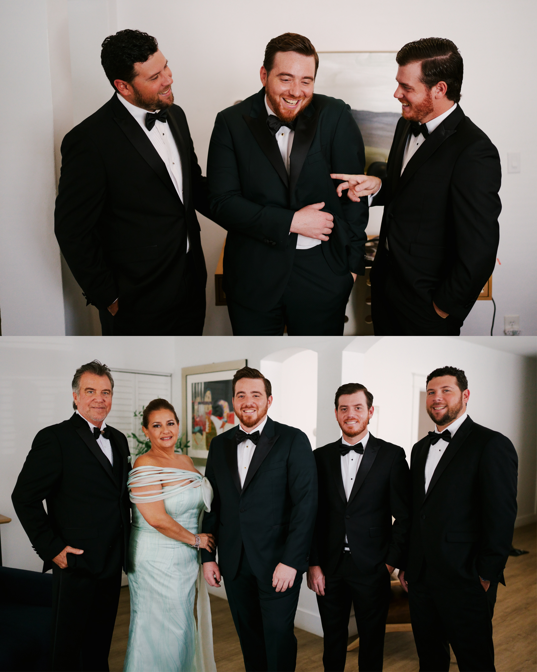 Groom with his family